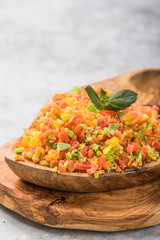 Colorful candied fruits succade assorted
