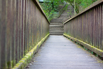 old wooden bridge