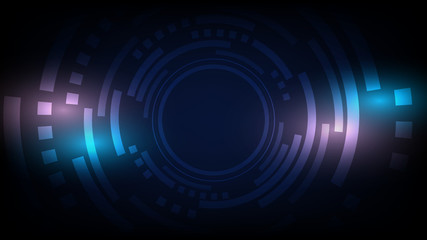 Abstract technology background, Illustration,Hi-tech communication concept innovation background,science and technology digital blue background