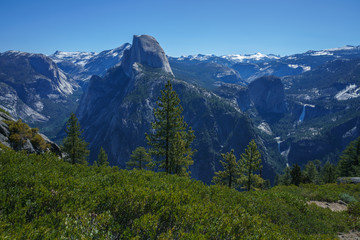 hiking the panorama trail in yosemite national park, california, usa