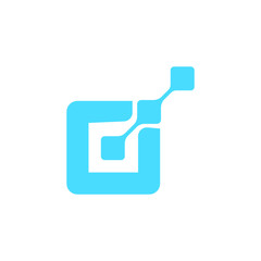 abstract connect data logo, technology connect data link logo. Tech icon, symbol. Stock vector illustration.