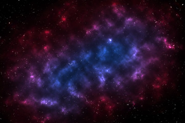 Fototapeta na wymiar Night sky with stars and nebula