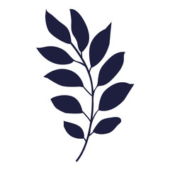 Tropical palm leaf icon. Vector illustration