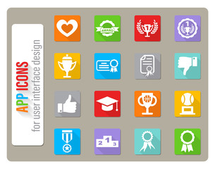 award icon set