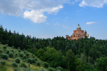 Fototapeta na wymiar Sanctuary of the Beata Vergine di San Luca ( Bologna, Italy)