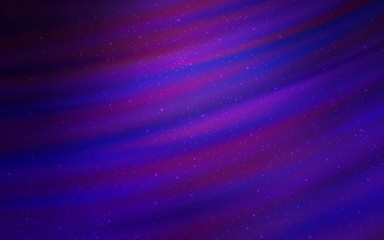 Dark Purple vector template with space stars. Modern abstract illustration with Big Dipper stars. Pattern for astrology websites.