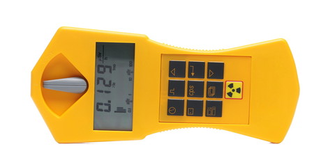 Geiger counter isolated on white background