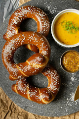 pretzels and beer