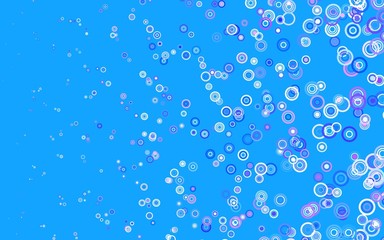 Light Blue, Red vector template with circles.