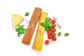 Food ingredients for italian pasta