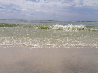 Rest by the river under the blue sky