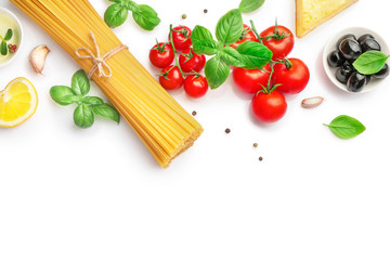 Food ingredients for italian pasta