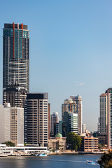 Plakat Skylines of Brisbane city, CBD in Australia