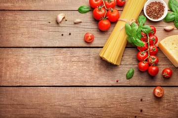 Food ingredients for italian pasta