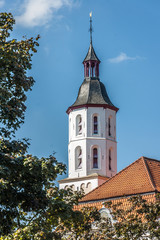 Fototapeta na wymiar 4417 Xanten-Turm der evangelischen Kirche