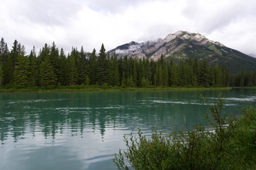 Bow River on a Cloudy Morning