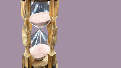 wooden hourglass from ancient times