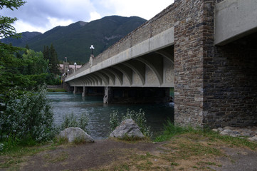 Fototapeta na wymiar An Old Bridge over Bow River