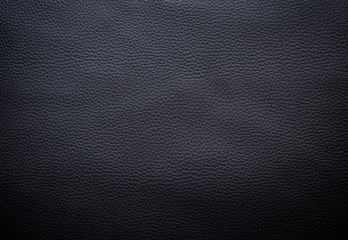 Obraz premium Close-up of detailed dark gray or black faux leather surface. High resolution full frame textured background.