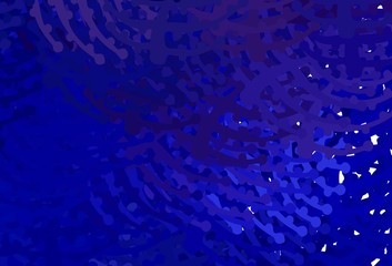 Dark BLUE vector pattern with random forms.