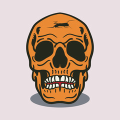 Skull Graphic Design Vector Illustration