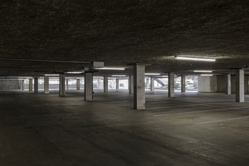 Empty lot in parking building