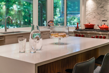 modern kitchen counter