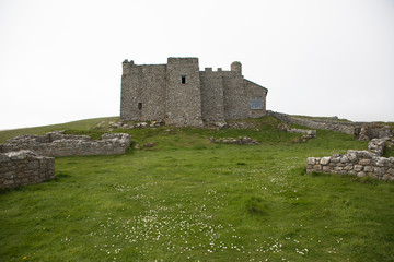 Buildings on Lundy Island, The Bristol Channel, Devon, UK