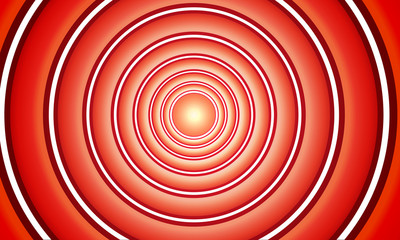 Abstract background with red circles, rings in target