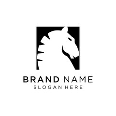 House logo icon head vector icon, Horse face logo emblem template mascot symbol for business or shirt design. 