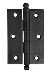 Door hinge, for all types of doors. square model in black stainless steel