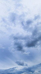 blue sky background with tiny clouds. panorama