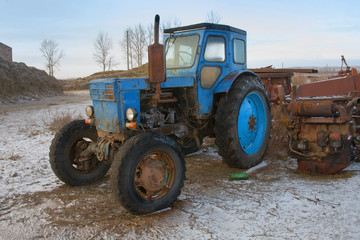 Heavy Power Bulldozer work on a building site