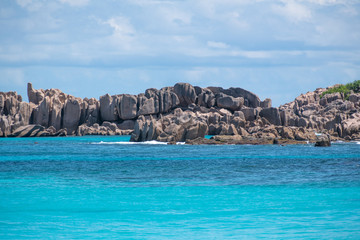 Grand Anse Beach on Praslin Island in Seychelles