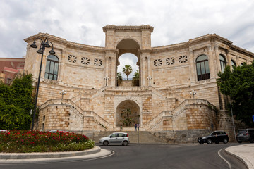 Fototapeta na wymiar Bastion of Saint Remy in Cagliari