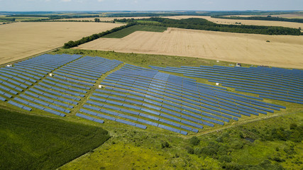 
solar panels in the field
