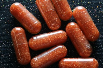 Orange colored designer Drugs 

