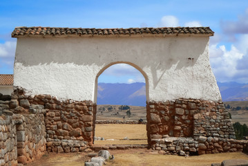 Chinchero: a small Andean Indian village near Cusco beautifully located in the Peruvian Southern Highlands