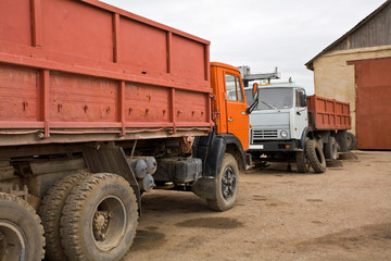 Powerful, big truck. Heavy vehicles