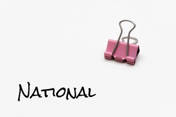 National - Covid-19 - Image, Illustration with words related to the corona virus