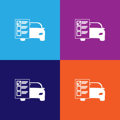 car service list outline icon. Elements of car repair illustration icon. Signs and symbols can be used for web, logo, mobile app, UI, UX