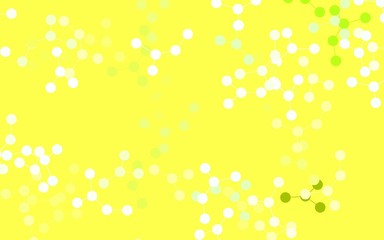 Light Green, Yellow vector texture with artificial intelligence concept.
