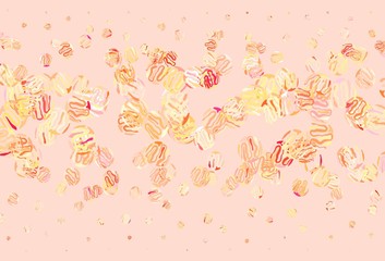 Light Pink, Green vector layout with curved lines.