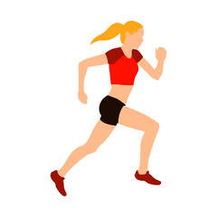 Running Woman Illustration Version 2