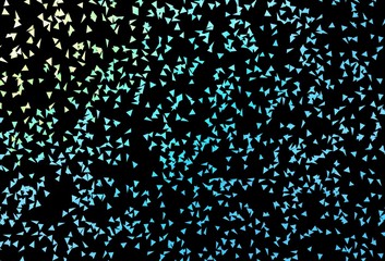 Dark Blue, Green vector texture with triangular style.