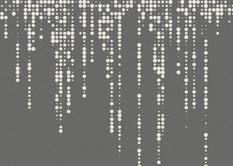 Abstract Color Halftone Dots generative art background illustration