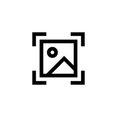material scan reader recognition image picture icon which designed simple, uncomplicated and minimal to deliver information clearly. Isolated flat, resizable vector