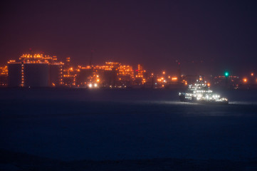 Fototapeta premium Icebreaker in port