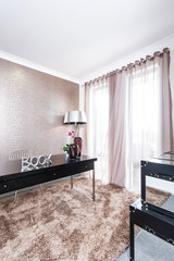 A bright workroom in a luxury house