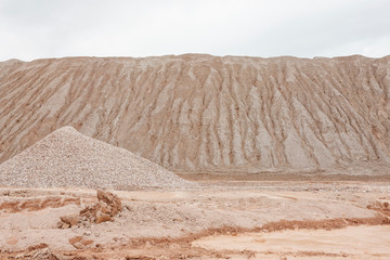 Industrial open pit sand quarry in Australia